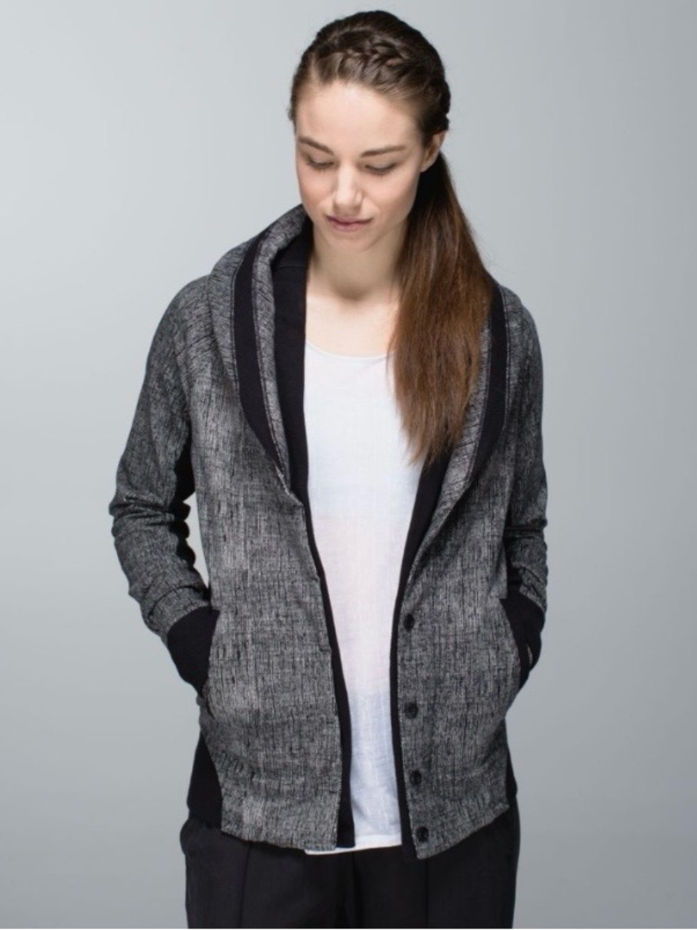 Lululemon To Class Jacket Burlap Texture Black Dune / Black 4